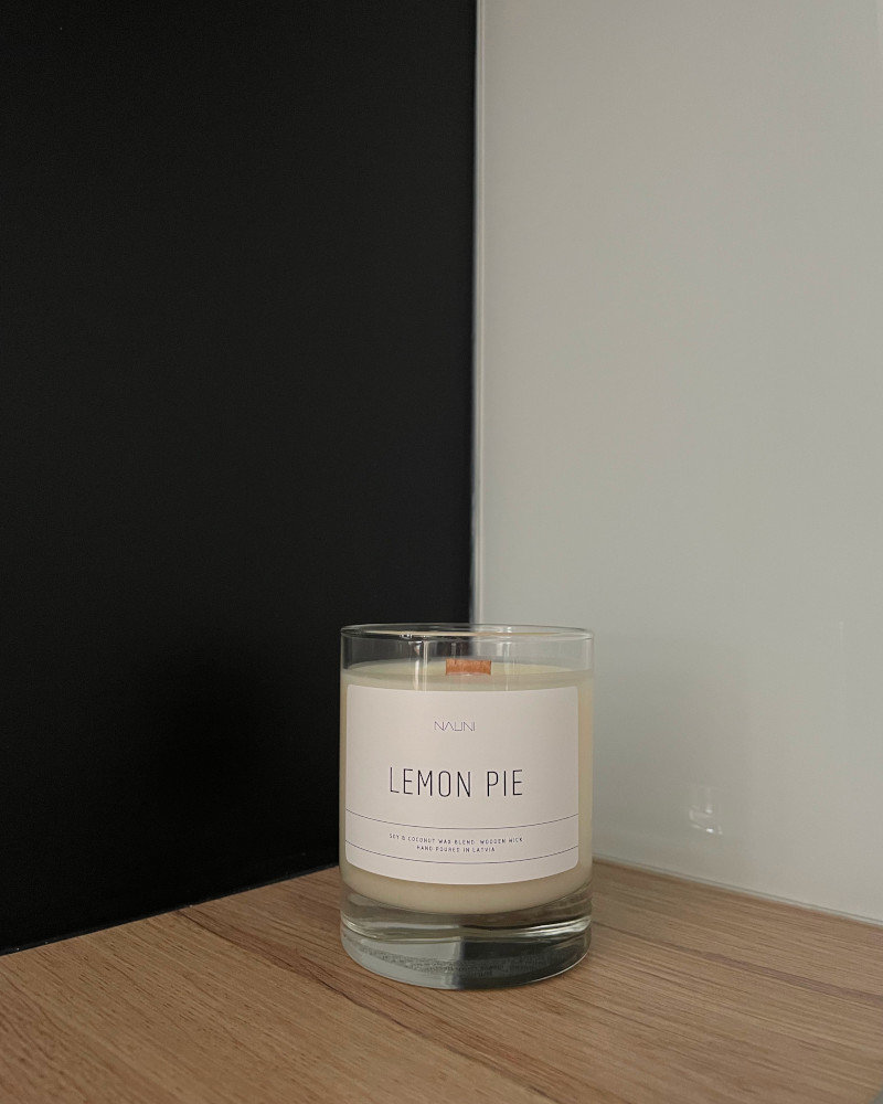 LEMON PIE | sojas & kokosriekstu vaska svece